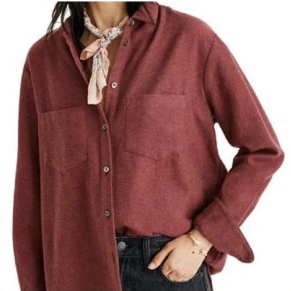 Madewell pocketed flannel button down